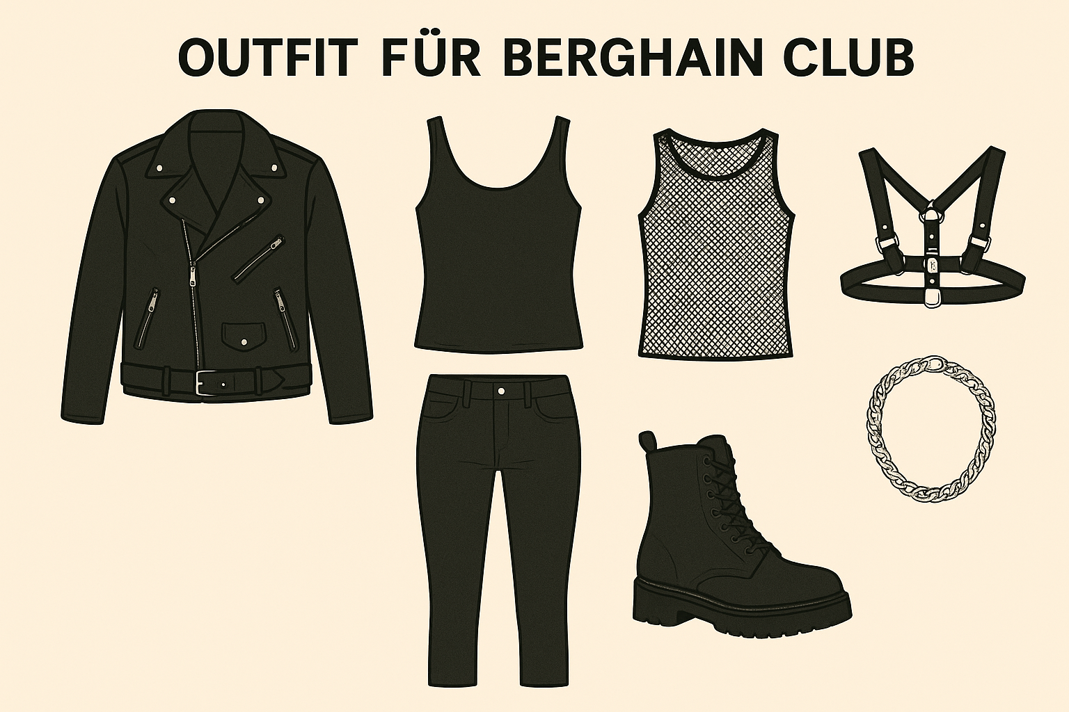 diverse-outfit-ideen-Welches Outfit für Berghain Club Berlin