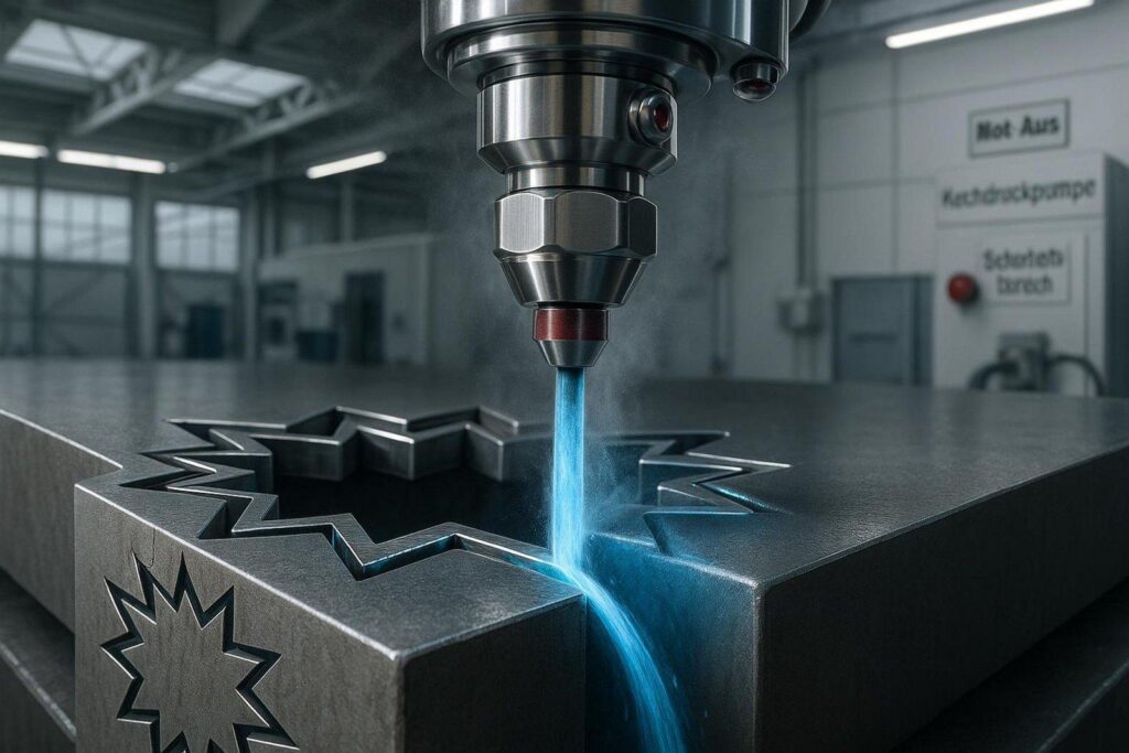 Metall schneiden Industrie Moderne Fertigungslösungen mit Blech-Wasserstrahlschneiden