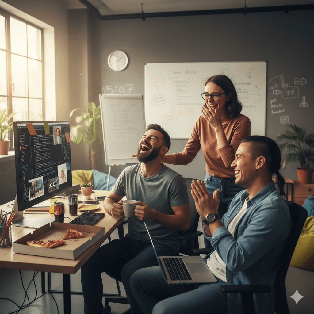 Programmierer lachen Spaß Witze über ITler – Wenn Bits und Bytes auf Humor treffen